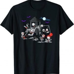 Horror Clubhouse In Park Halloween Costume Vintage T-Shirt