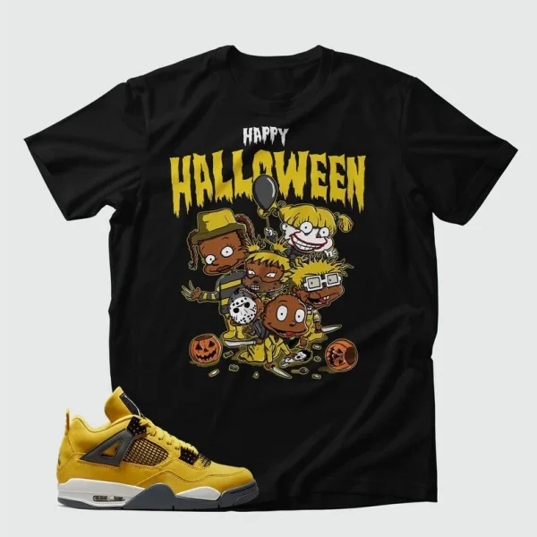 Rugrats Happy Halloween, Match Jordan 4 Retro Lightning Gift Shirts