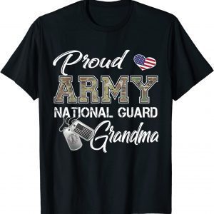 Proud Army National Guard Grandma Military Pride Gift T-Shirt