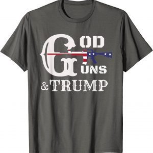 God Guns And Trump 2nd Amendment Trump 45 T-Shirt
