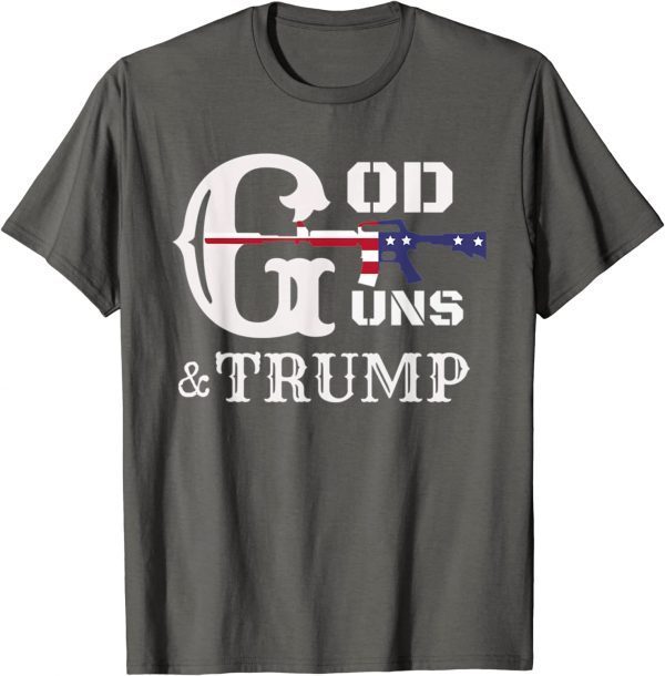 God Guns And Trump 2nd Amendment Trump 45 T-Shirt