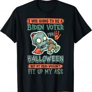 Zombie Costume I Was Going To Be A Biden Voter For Halloween Gift T-Shirt