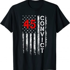 Convict 45 No One Man or Woman Is Above The Law Anti Trump Funny T-Shirt