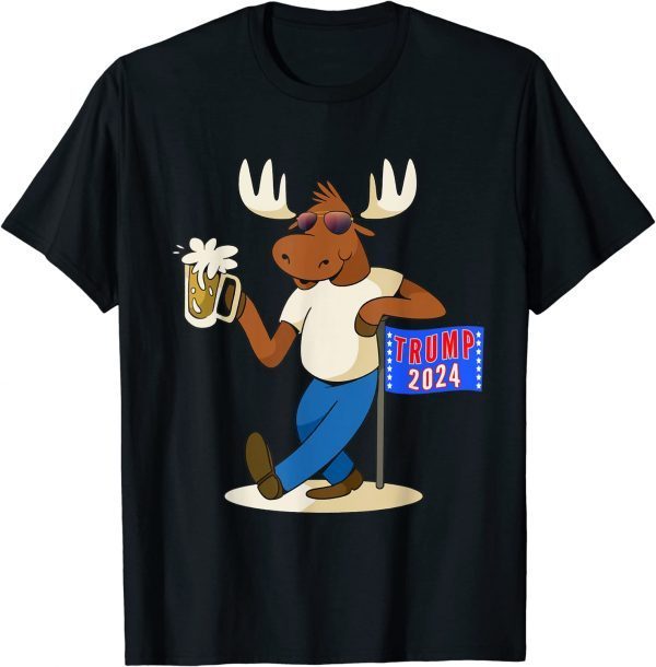 AMERICAN MOOSE TRUMP 2024 FUNNY T-Shirt