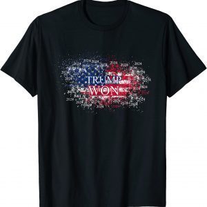 Trump Won American Flag T-Shirt
