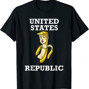 Shirt Anti Trump ,Trump 2024 Banana Biden Republic America Satire Republican