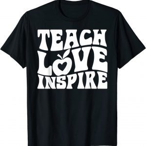 Retro Groovy Teacher Inspirational Happy Back to School Gift T-Shirt