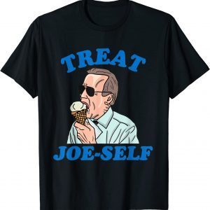 Treat Joe-self Funny Anti Biden Ice Cream Brandon Political 2023 T-Shirt