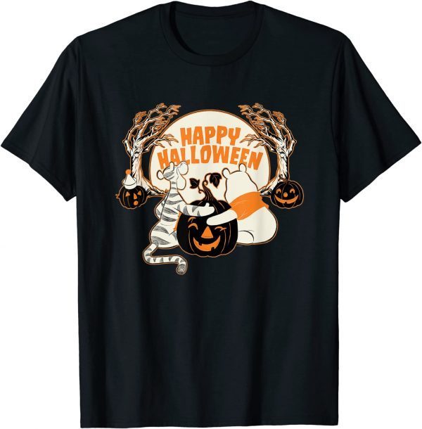 Disney Winnie the Pooh And Tigger Hundred Acre Wood Halloween Tee Shirt