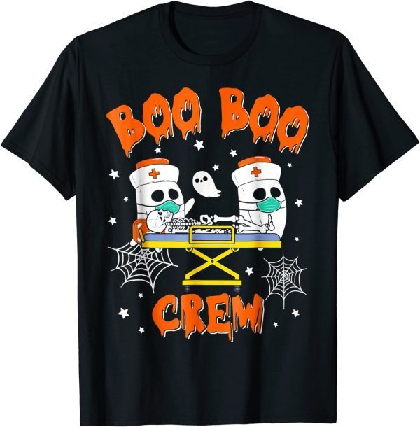 Boo Boo Crew Ghost Doctor Paramedic EMT Nurse Halloween 2023 T-Shirt