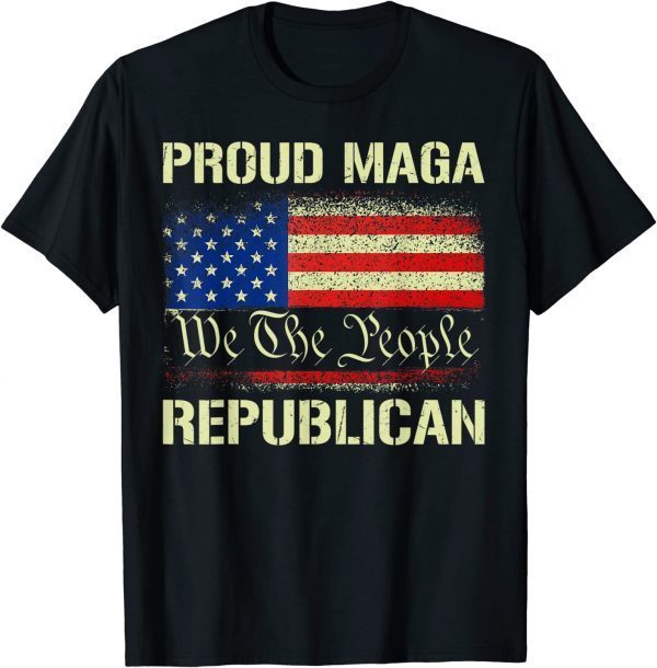 Proud MAGA Republican Flag ,Anti Donkey Pox Disease 2024 Official T-Shirt