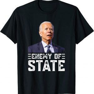 Vintage Enemy Of State Trump Quotes American Patriotic T-Shirt