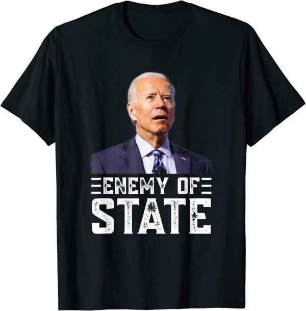Vintage Enemy Of State Trump Quotes American Patriotic T-Shirt