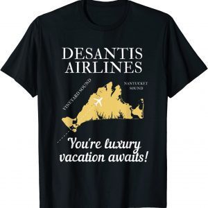 DeSantis Airlines Political Meme Funny T-Shirt