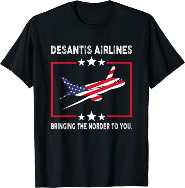 DeSantis Airlines Funny Political Meme Ron DeSantis Shirt