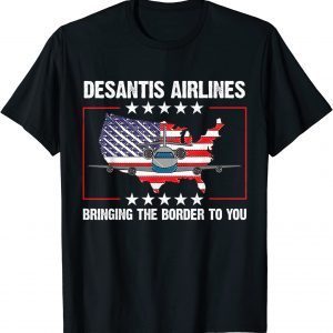 DeSantis Airlines Funny USA Flag T-Shirt
