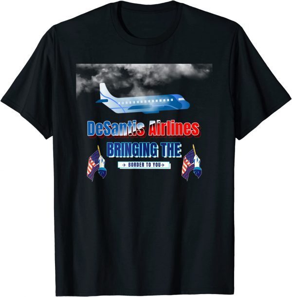 T-Shirt DeSantis Airlines, Ron DeSantis Political Meme