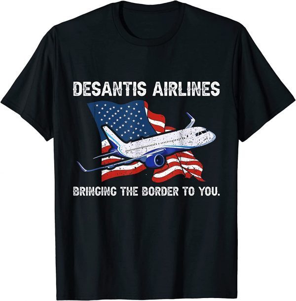 DeSantis Airlines USA Flag 2024 T-Shirt