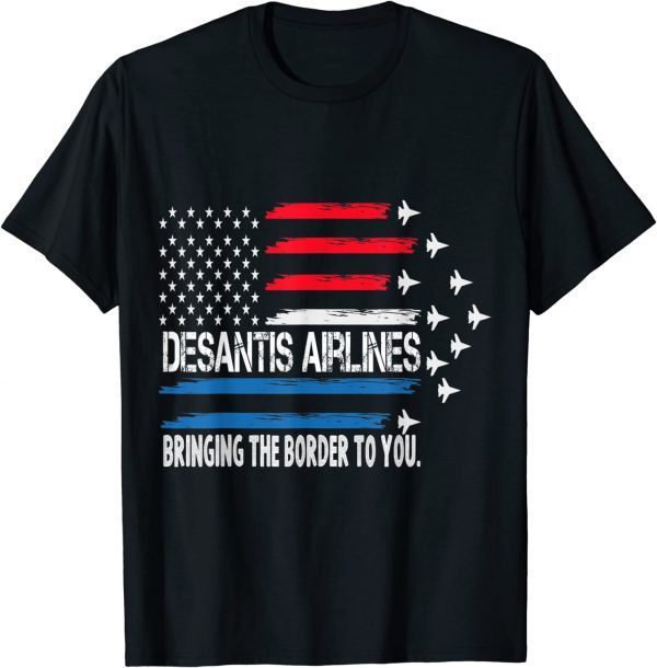 Top DeSantis Airlines Funny T-Shirt