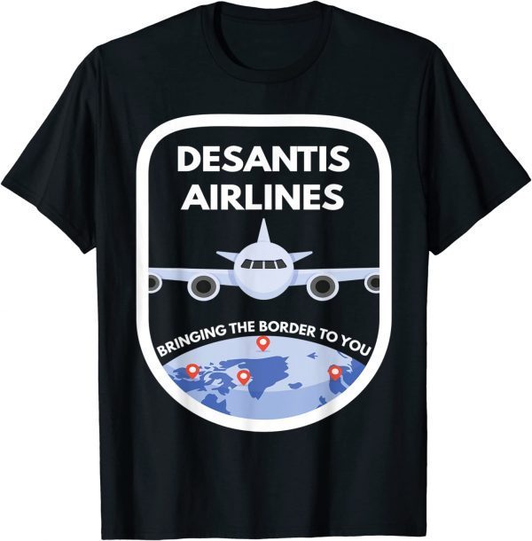 DeSantis Airlines American Flag Meme T-Shirt