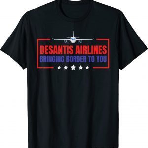Funny Top DeSantis Airlines USA Flag T-Shirt