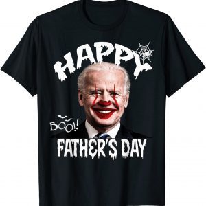 Creppy Clown Biden Happy Father's Day Halloween 2023 T-Shirt