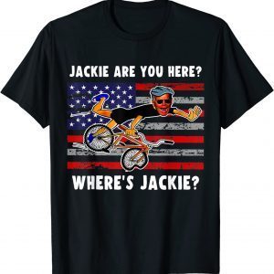 FJB Where's Jackie are You Here Joe Biden Falling Off Bike T-Shirt
