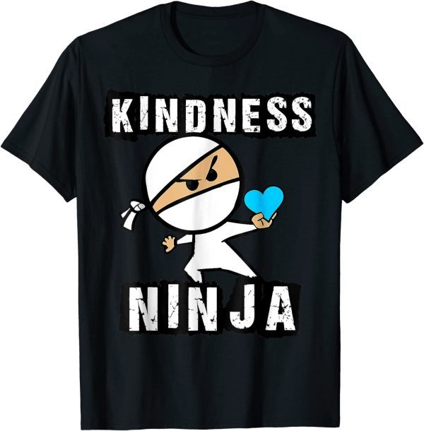 Funny Kindness Ninja Choose Kind Anti Bullying Movement T-Shirt