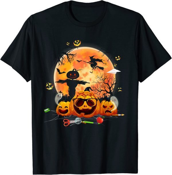 Cute Ghost Halloween Teacher Trick or Teach elementary Mummy Gift T-Shirt