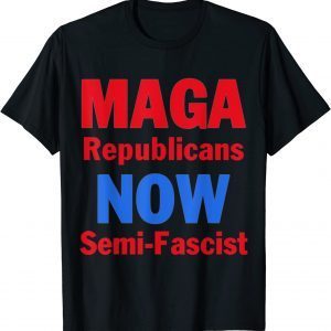 Semi-Fascist Funny Biden Quotes Humor Political 2023 T-Shirt