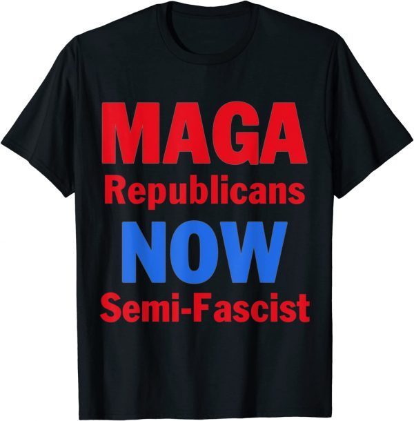 Semi-Fascist Funny Biden Quotes Humor Political 2023 T-Shirt