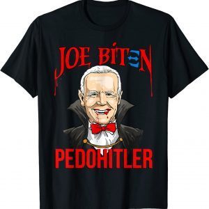 PedoHitler Funny Joe Biden Anti Joe Biden Halloween Funny T-Shirt