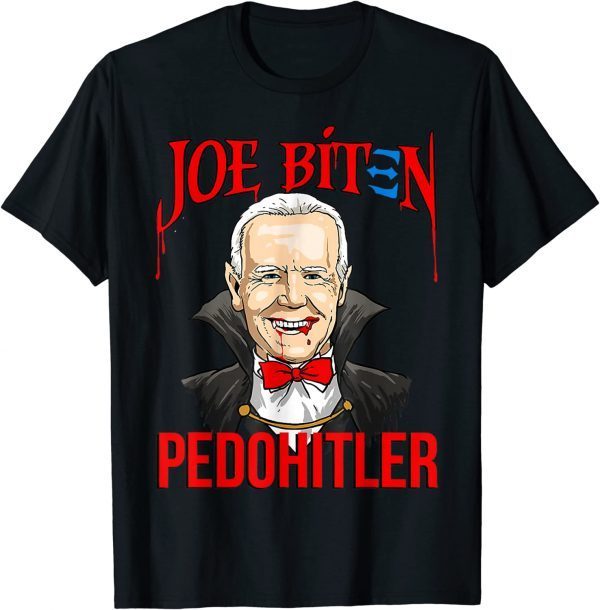 PedoHitler Funny Joe Biden Anti Joe Biden Halloween Funny T-Shirt