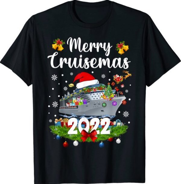 Merry Cruisemas 2022 Family Cruise Christmas Boat Trip T-Shirt