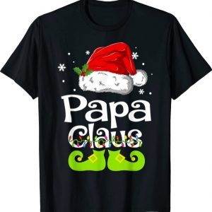 Papa Claus Santa Funny Christmas Pajama Matching Family Funny T-Shirt