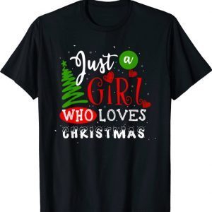 Just a Girl Who Loves Christmas Pajama T-Shirt