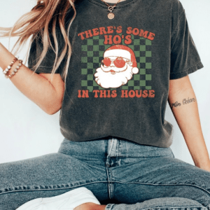 Santa Christmas, Holiday Graphic, Women's Merry Christmas T-Shirt