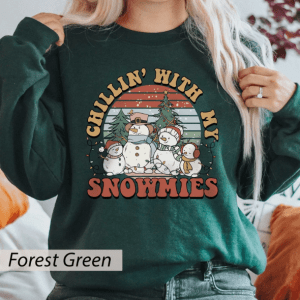 Chillin' With My Snowmies ,Christmas Family Matching ,Merry Christmas Shirt