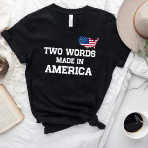 Two Words Made In America, Joe Biden Meme T-Shirt