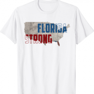 Florida Strong American Flag Cool FL Flag T-Shirt