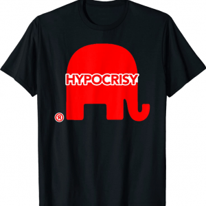 Red Hypocrisy Elephant T-Shirt