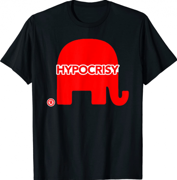 Red Hypocrisy Elephant T-Shirt