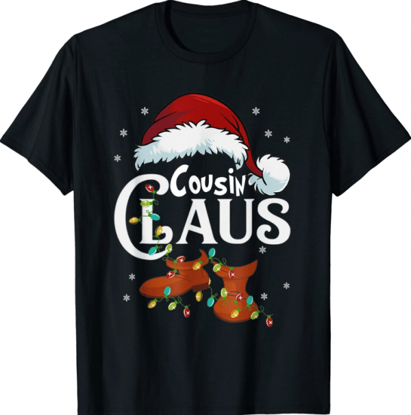 Cousin Claus Santa Funny Christmas Pajama Matching Family Gift T-Shirt