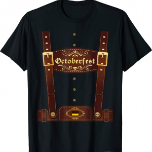 Vintage Oktoberfest Lederhosen Costume German Party Bavarian Tracht T-Shirt