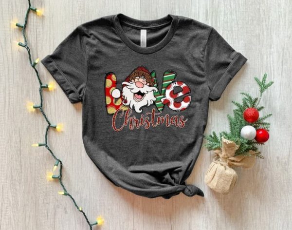 Love Christmas, Merry Christmas, Christmas Santa Claus Gift T-Shirt