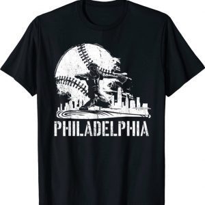 Philadelphia Baseball Philly Downtown Skyline Shirt