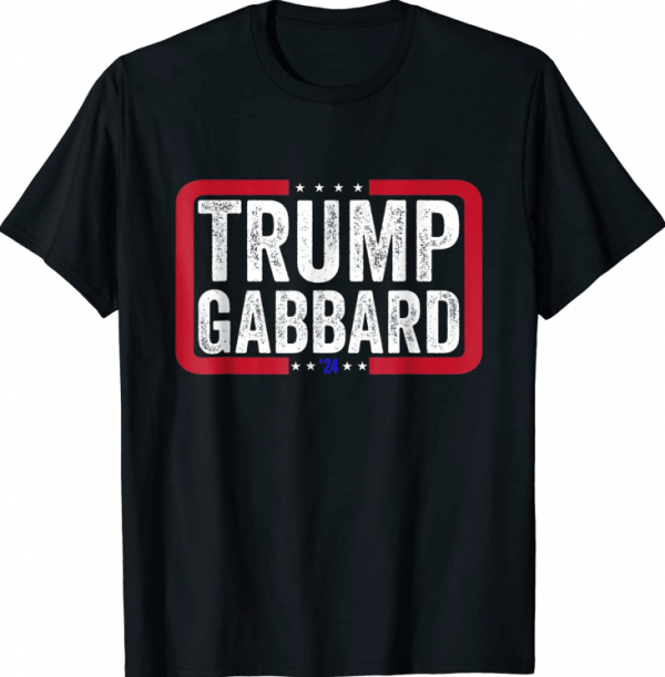 Donald Trump Tulsi Gabbard 2024 Conservative US Flag Tee Shirt