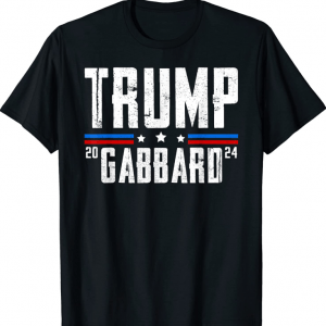 Donald Trump Tulsi Gabbard 2024 USA Flag T-Shirt