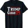 Donald Trump Tulsi Gabbard 2024 Conservative US Flag Vintage T-Shirt