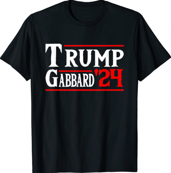 Donald Trump Tulsi Gabbard 2024 Conservative US Flag Vintage T-Shirt